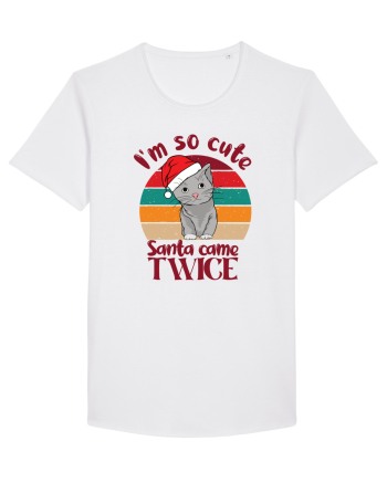 I'm so cute Santa came twice White