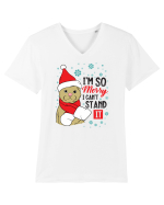 I'm so merry I can't stand it Tricou mânecă scurtă guler V Bărbat Presenter