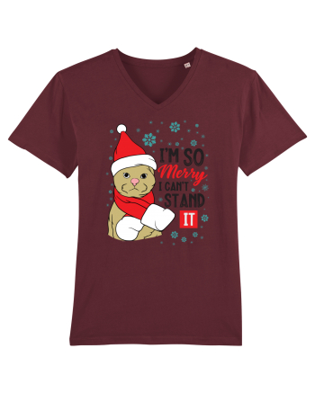 I'm so merry I can't stand it Burgundy