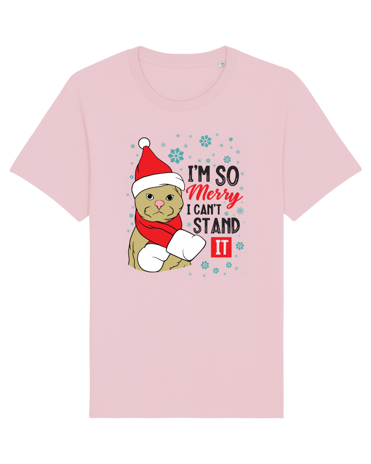 Tricou mânecă scurtă Unisex Rocker Cotton Pink