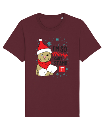 I'm so merry I can't stand it Burgundy