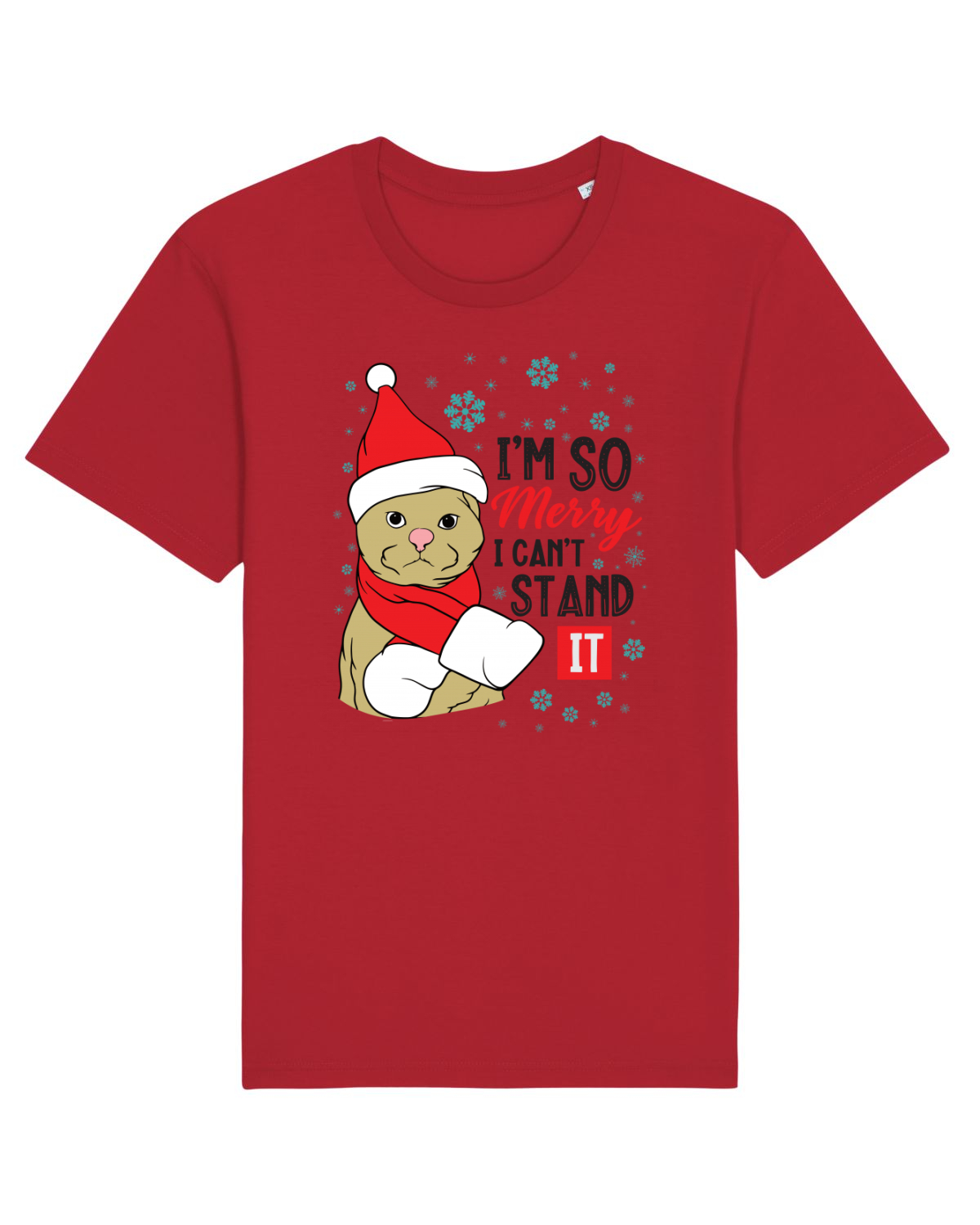Tricou mânecă scurtă Unisex Rocker Red