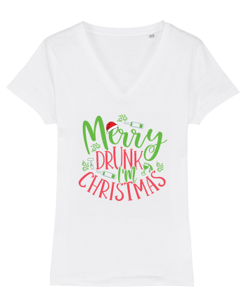 Merry drunk I'm Christmas White