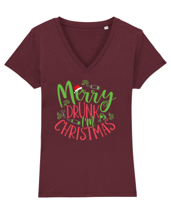 Merry drunk I'm Christmas Burgundy