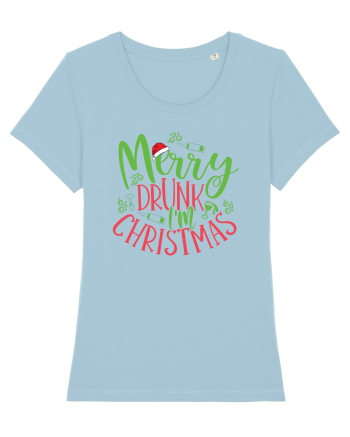 Merry drunk I'm Christmas Sky Blue