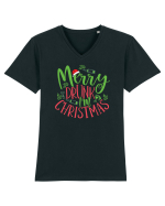 Merry drunk I'm Christmas Tricou mânecă scurtă guler V Bărbat Presenter