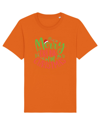 Merry drunk I'm Christmas Bright Orange