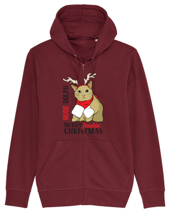 Rude dolph - Merry freakin Christmas Burgundy