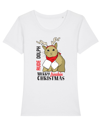 Rude dolph - Merry freakin Christmas White