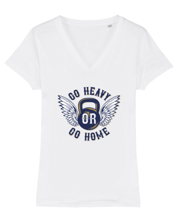 Go Heavy or Go Home Gym White