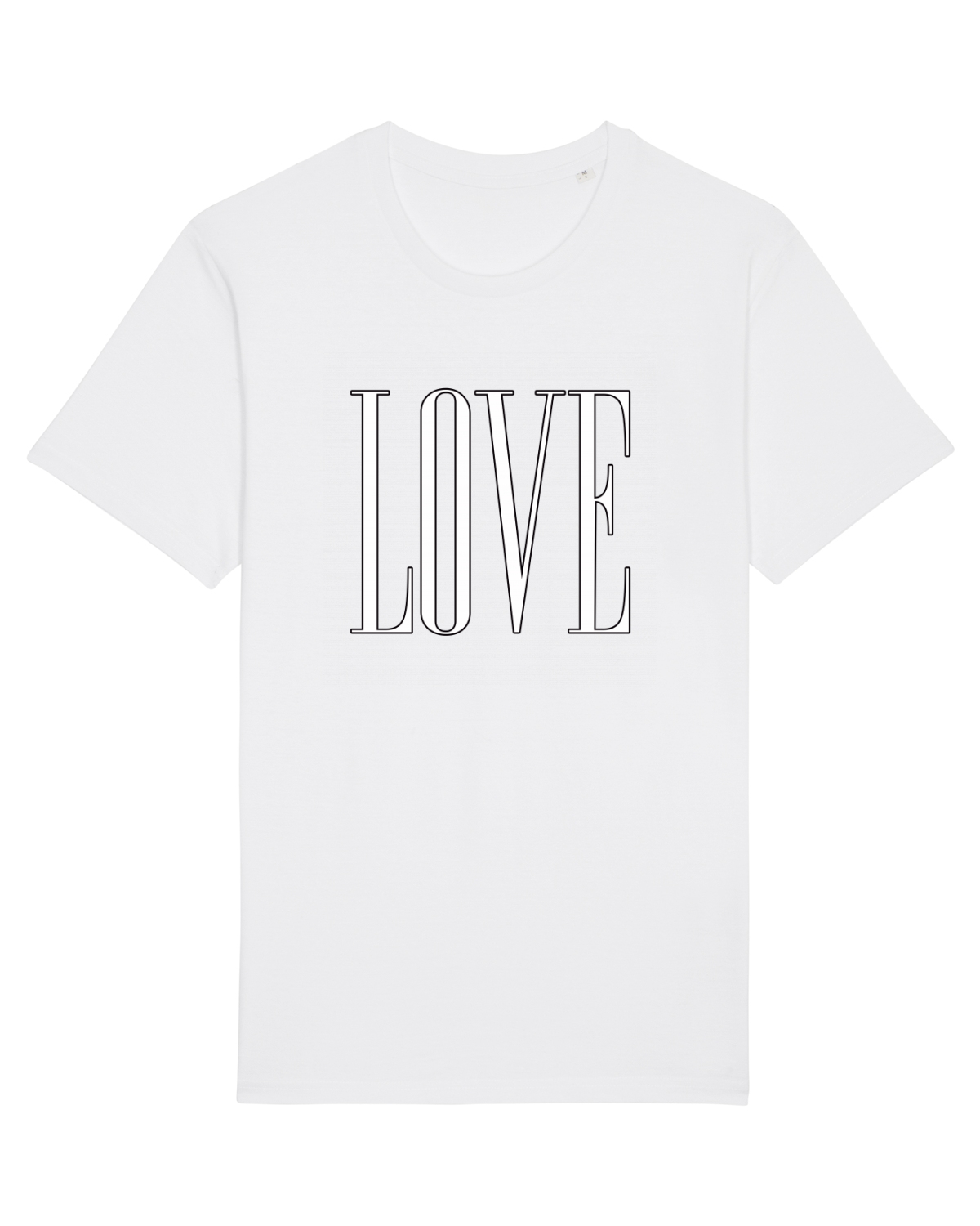 Tricou mânecă scurtă Unisex Rocker White
