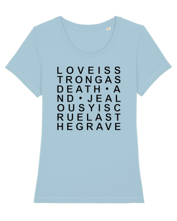 LOVE is strong Sky Blue