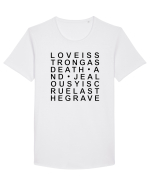LOVE is strong Tricou mânecă scurtă guler larg Bărbat Skater