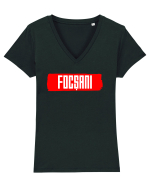 Focsani Tricou mânecă scurtă guler V Damă Evoker