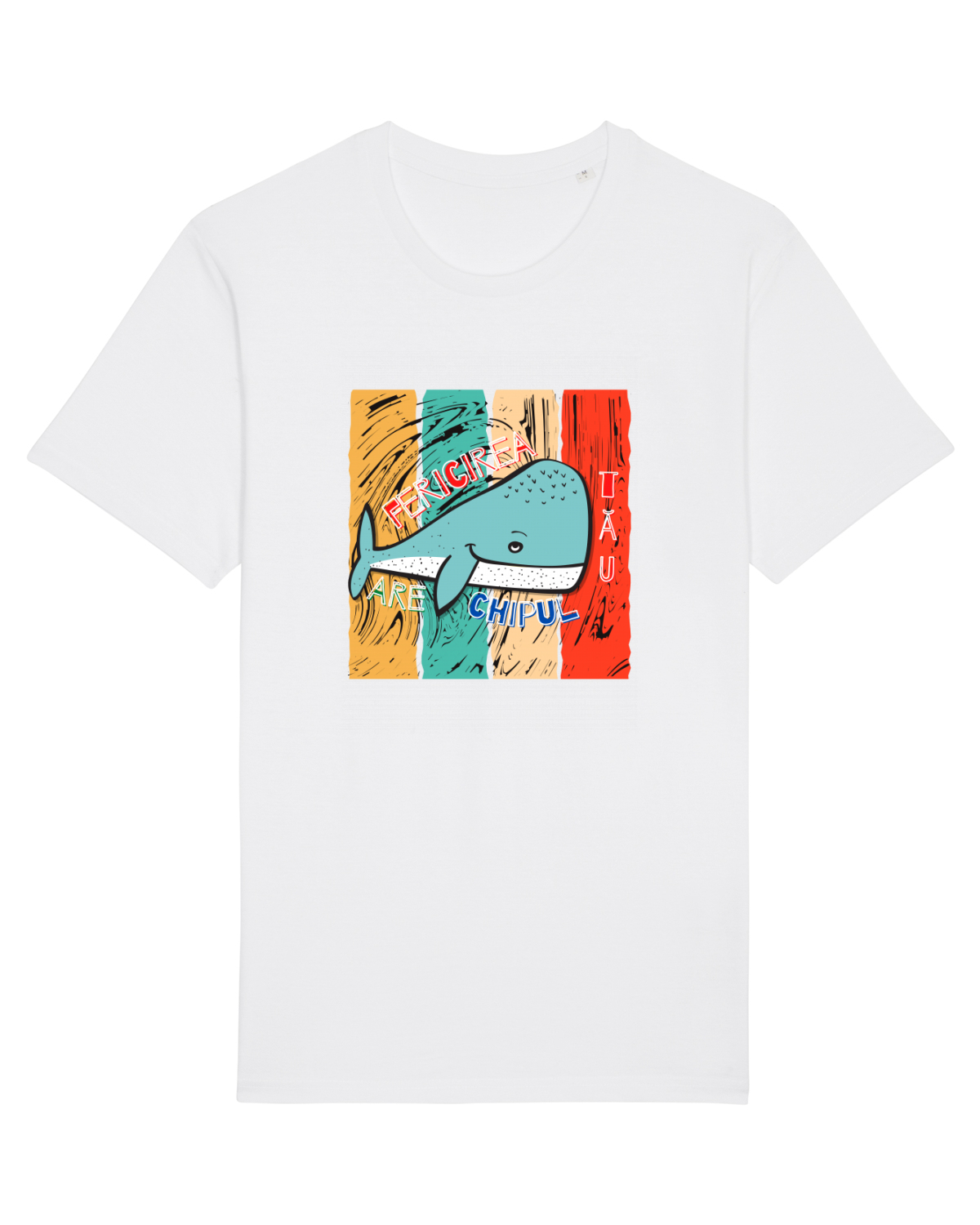 Tricou mânecă scurtă Unisex Rocker White