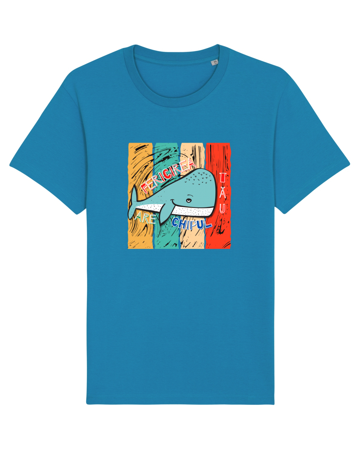 Tricou mânecă scurtă Unisex Rocker Azur