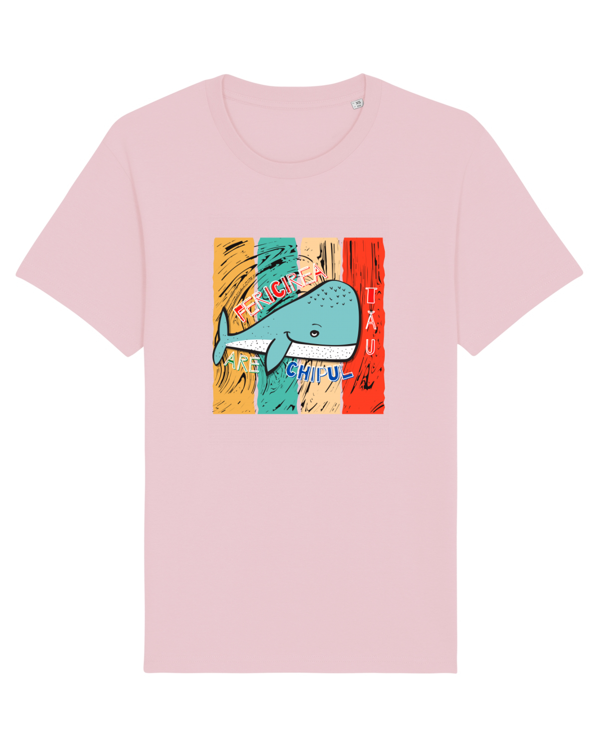 Tricou mânecă scurtă Unisex Rocker Cotton Pink