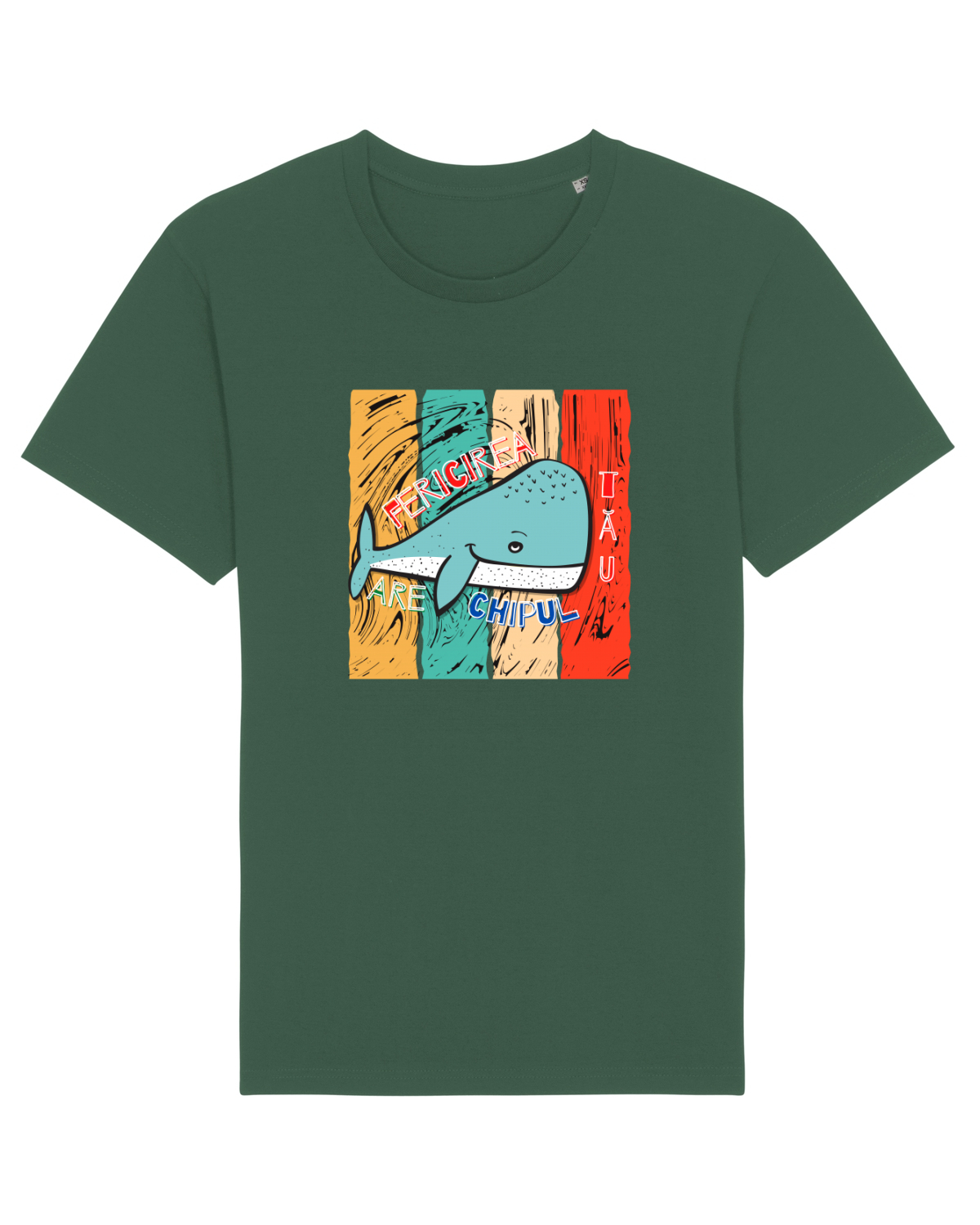 Tricou mânecă scurtă Unisex Rocker Bottle Green
