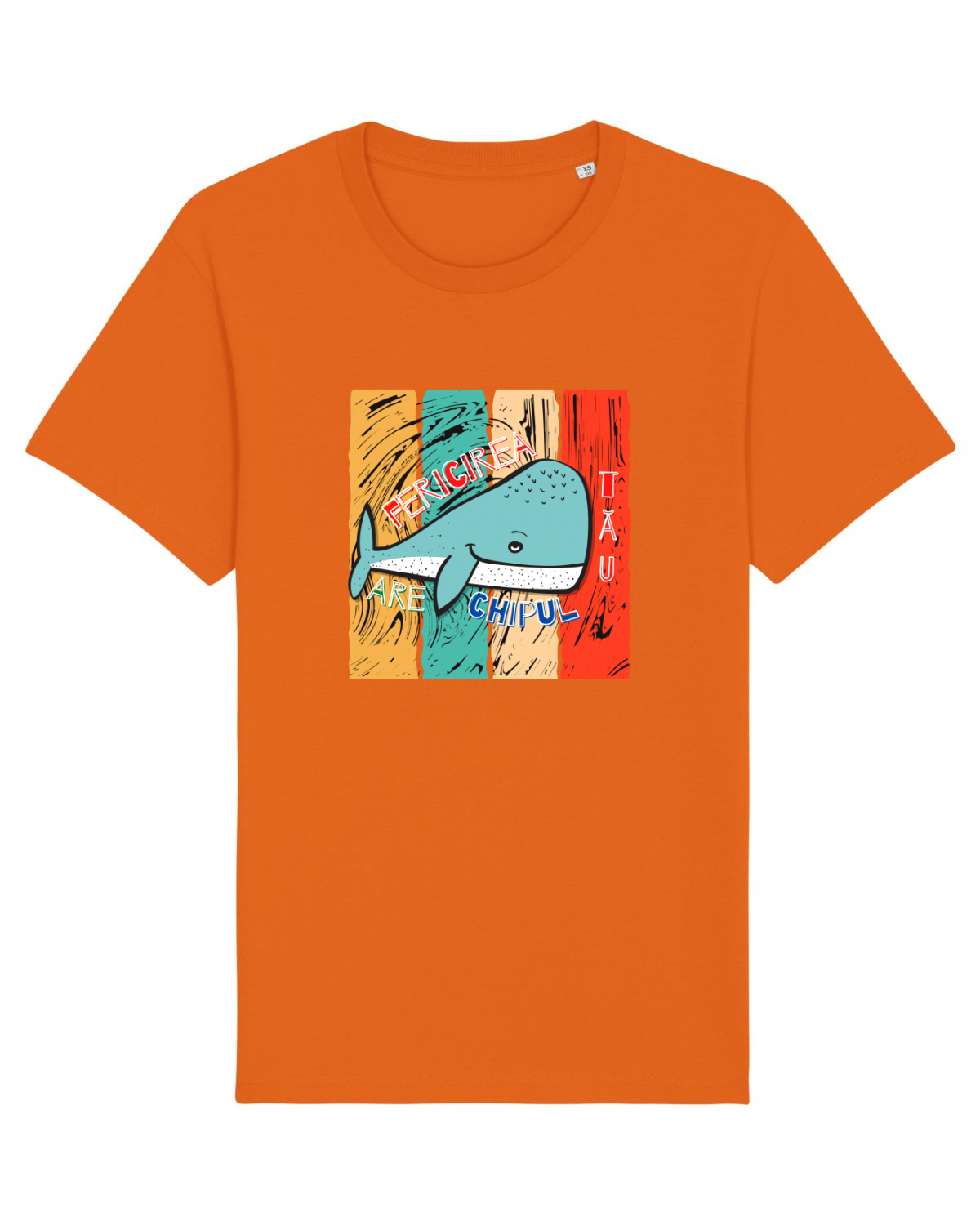 Tricou mânecă scurtă Unisex Rocker Bright Orange