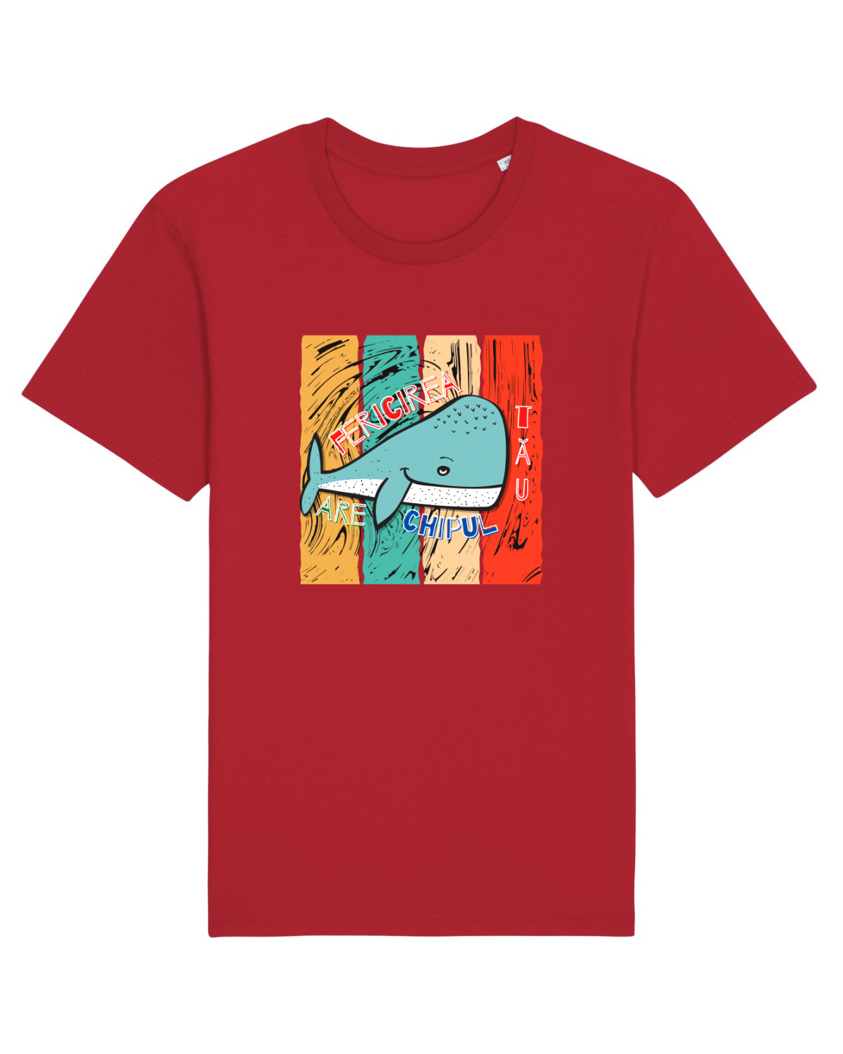 Tricou mânecă scurtă Unisex Rocker Red
