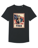 Uncle Sam Tricou mânecă scurtă guler larg Bărbat Skater