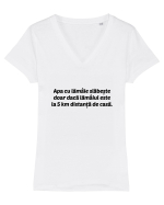 Apa cu lămâie Tricou mânecă scurtă guler V Damă Evoker