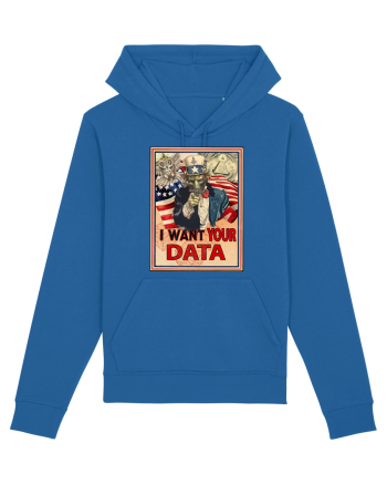 i want your data Royal Blue