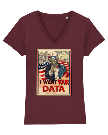 i want your data Burgundy
