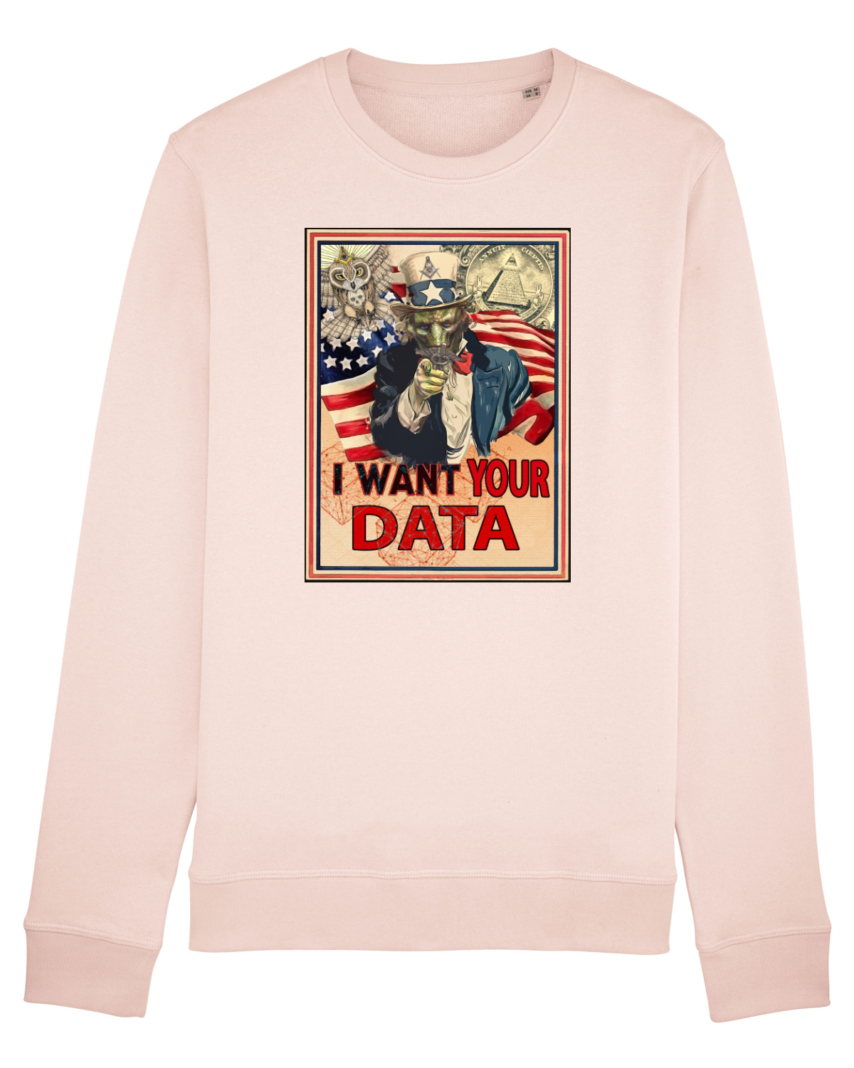 Bluză mânecă lungă Unisex Rise Candy Pink