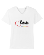 Roman mandru #5 Tricou mânecă scurtă guler V Bărbat Presenter