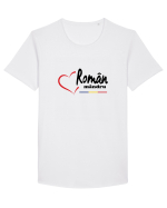 Roman mandru #5 Tricou mânecă scurtă guler larg Bărbat Skater