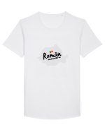 Roman mandru #7 Tricou mânecă scurtă guler larg Bărbat Skater