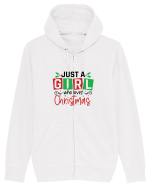 Just a Girl Who Loves Christmas Hanorac cu fermoar Unisex Connector