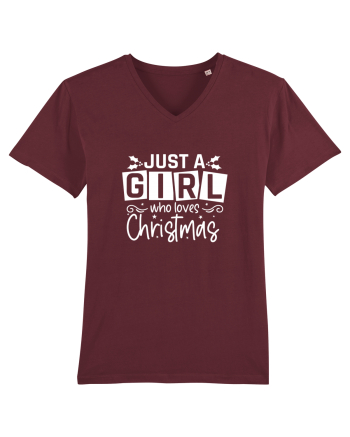 Just a Girl Who Loves Christmas (alb) Burgundy