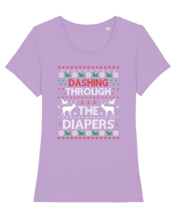 Dashing Through The Diapers Ugly Sweater Lavender Dawn
