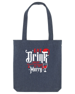 Eat, Drink and Be Merry (versiune 1) alb Sacoșă textilă