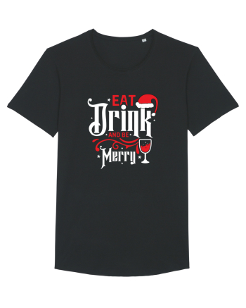 Eat, Drink and Be Merry (versiune 1) alb Black