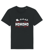 Ho Ho Ho (Moș Crăciun) alb Tricou mânecă scurtă Unisex Rocker