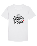 Jingle Bells (Crăciun) Tricou mânecă scurtă guler larg Bărbat Skater
