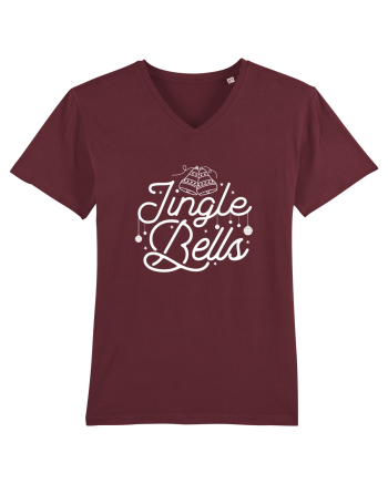 Jingle Bells (Crăciun) alb Burgundy