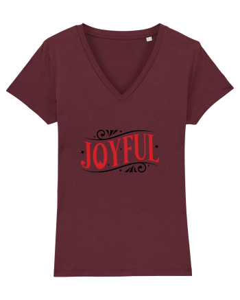 Joyful (Crăciun) Burgundy