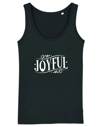 Joyful (Crăciun) alb Black