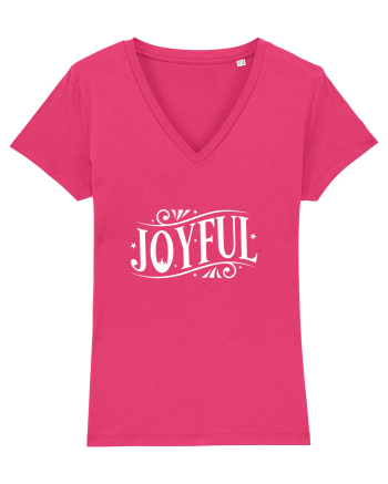 Joyful (Crăciun) alb Raspberry