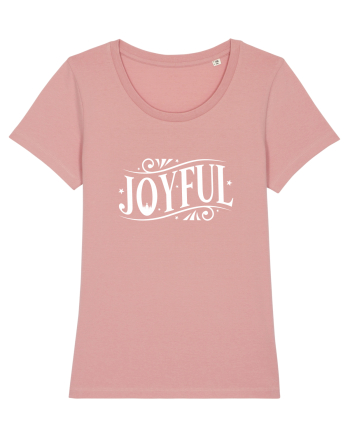 Joyful (Crăciun) alb Canyon Pink