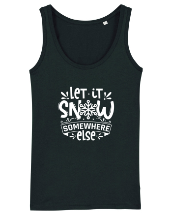 Let it Snow Somewhere Else (Crăciun) alb Black