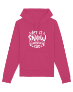 Let it Snow Somewhere Else (Crăciun) alb Hanorac Unisex Drummer
