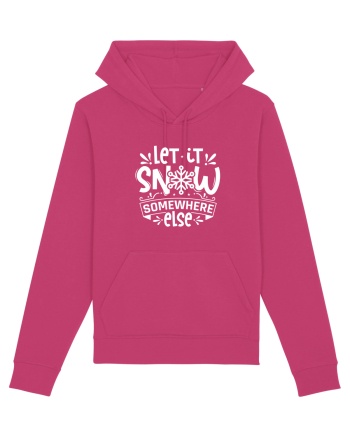 Let it Snow Somewhere Else (Crăciun) alb Raspberry