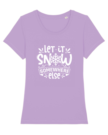 Let it Snow Somewhere Else (Crăciun) alb Lavender Dawn