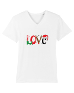 Love (Crăciun) Tricou mânecă scurtă guler V Bărbat Presenter