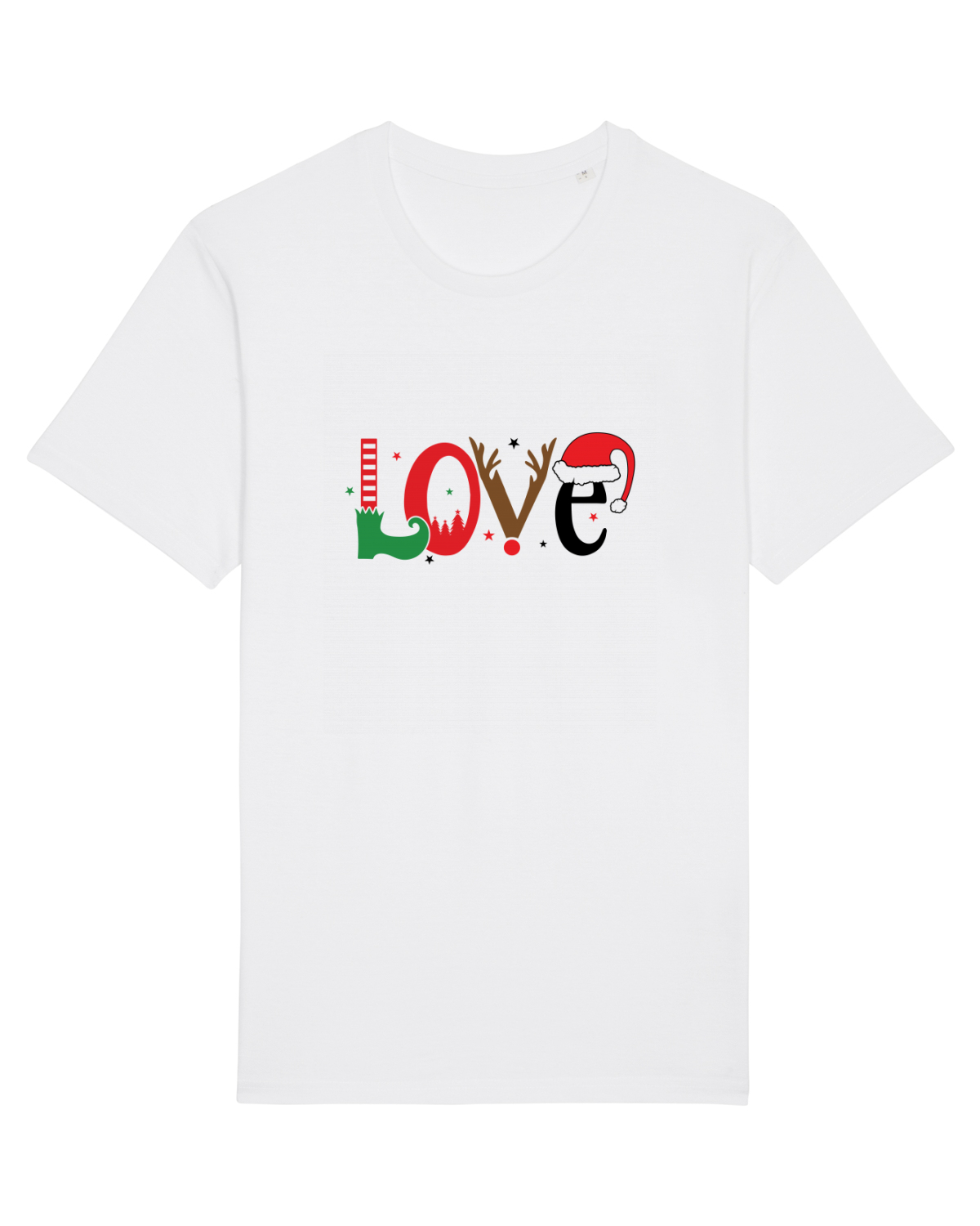 Tricou mânecă scurtă Unisex Rocker White